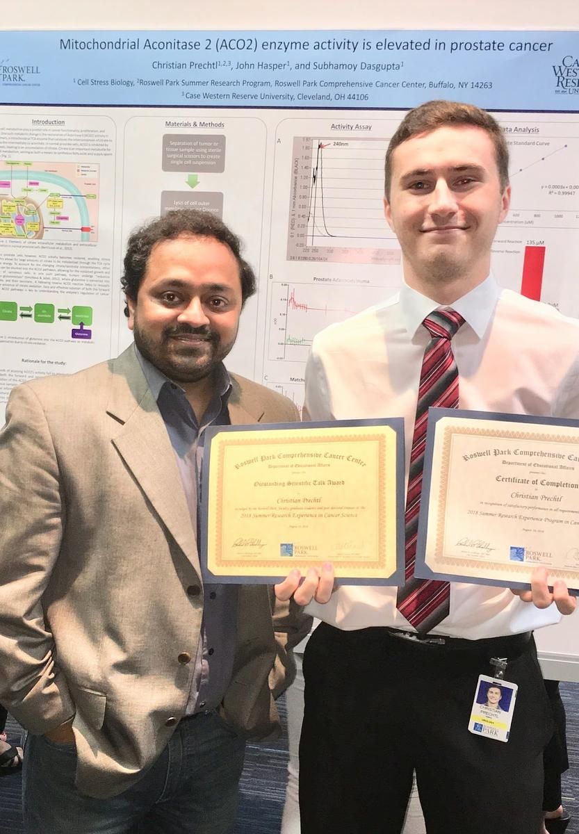 Christian won the "Outstanding Scientific Talk" award - August 2018