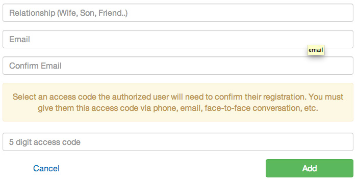 Preferences: Authorized Users
