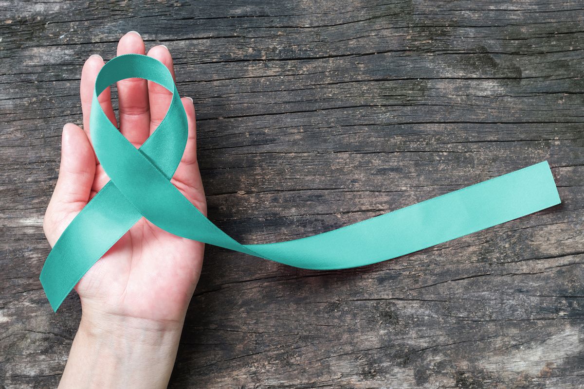 Ovarian Cancer Ribbon