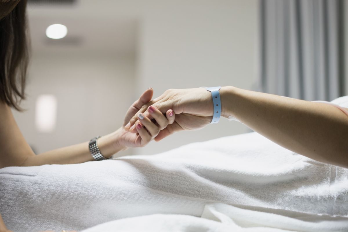 hand holding visit