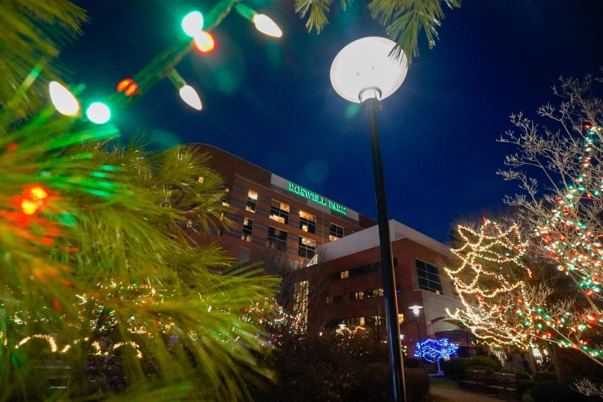 The 2021 Tree of Hope ceremony at Roswell Park Comprehensive Cancer Center.