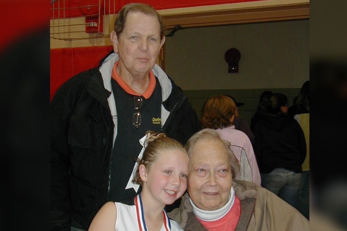 Megan Barry, center, with her grandparents, Mauro "Butch" Barry and Carol Barry. 