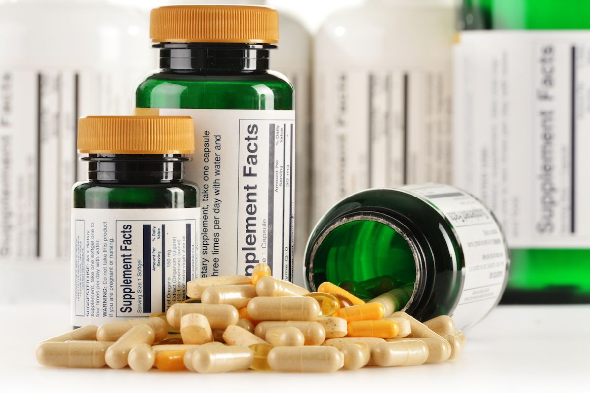 Image of 3 pill bottles with supplements inside