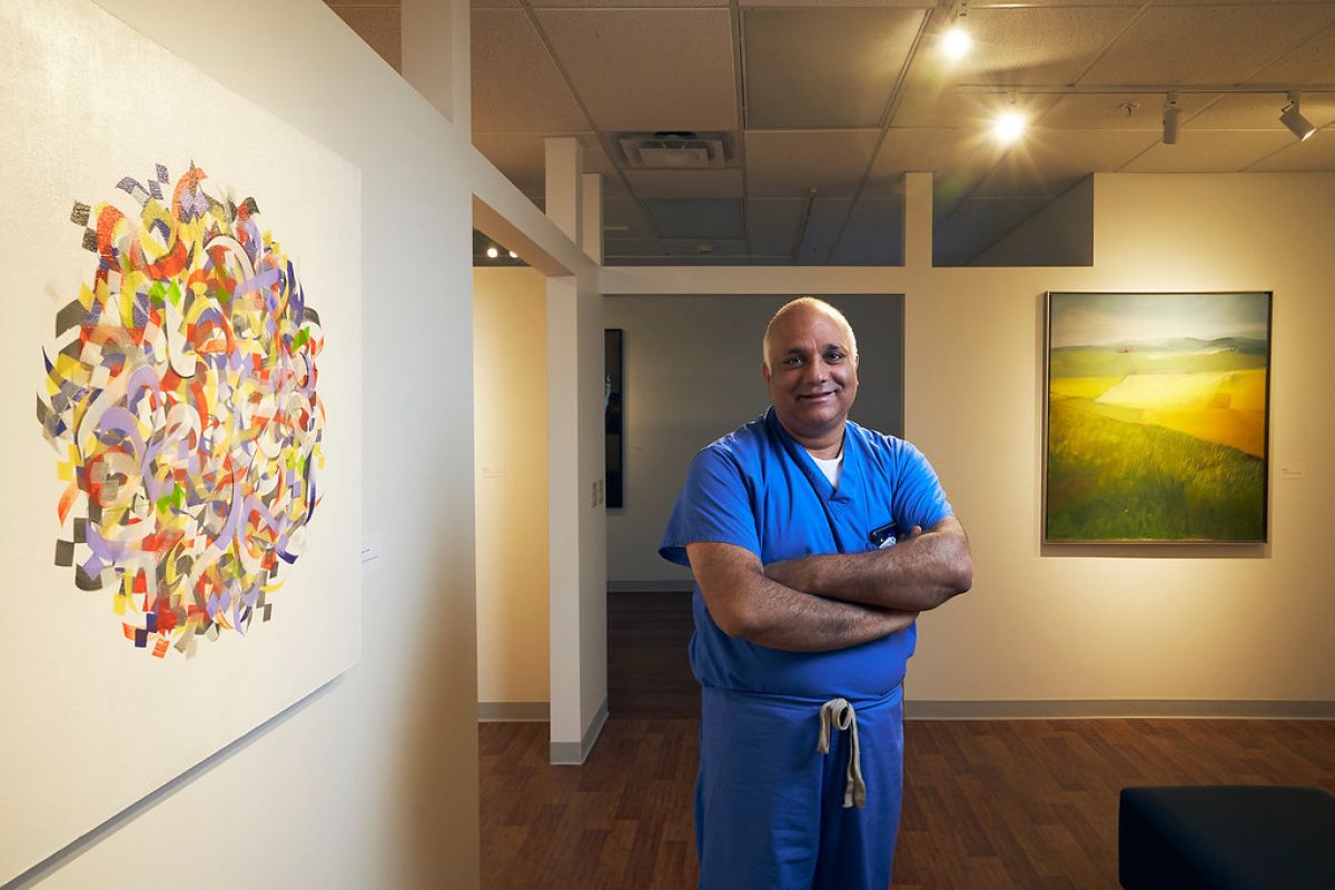 Dr. Guru in Art Heals Gallery 