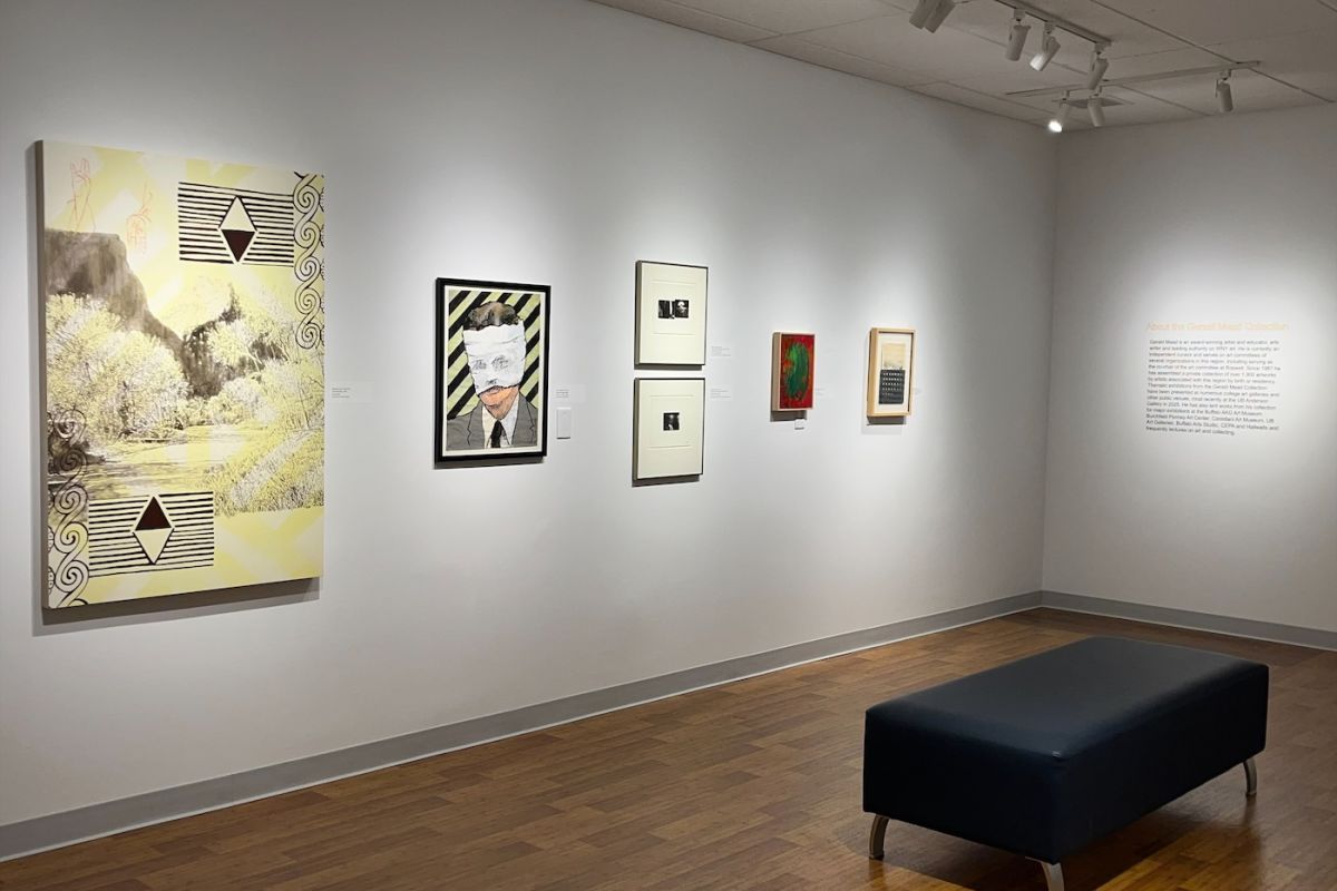Art displayed on the walls of the Art Heals Gallery 
