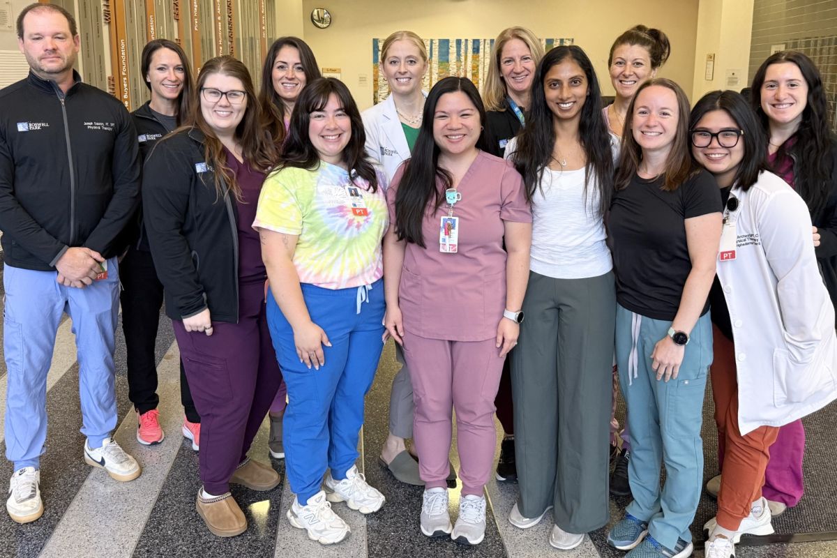Roswell Park's physical therapy team at the downtown hospital