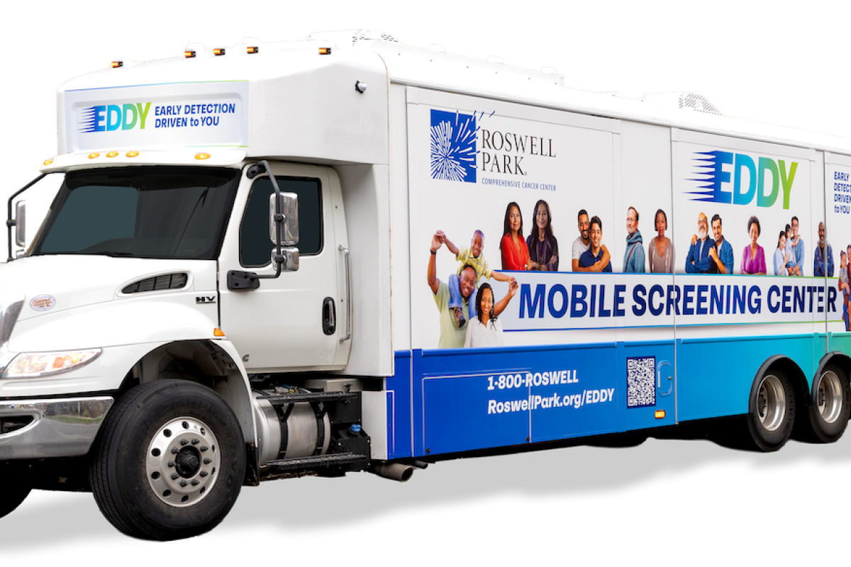 A mobile cancer screening vehicle
