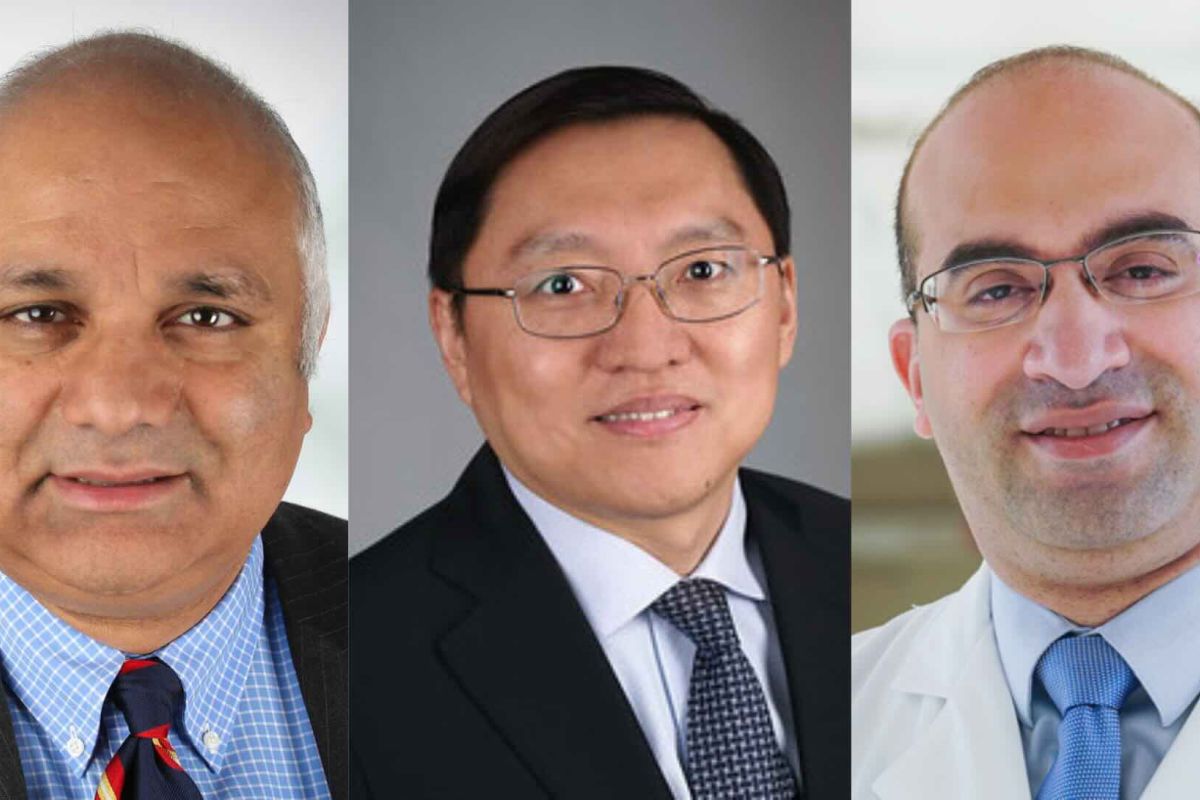 Three doctors headshots