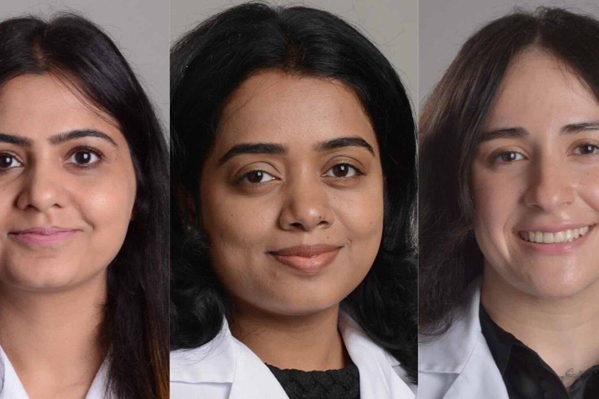 Three doctors headshots