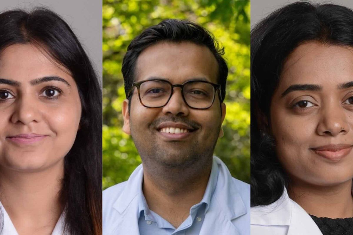 Three doctors headshots