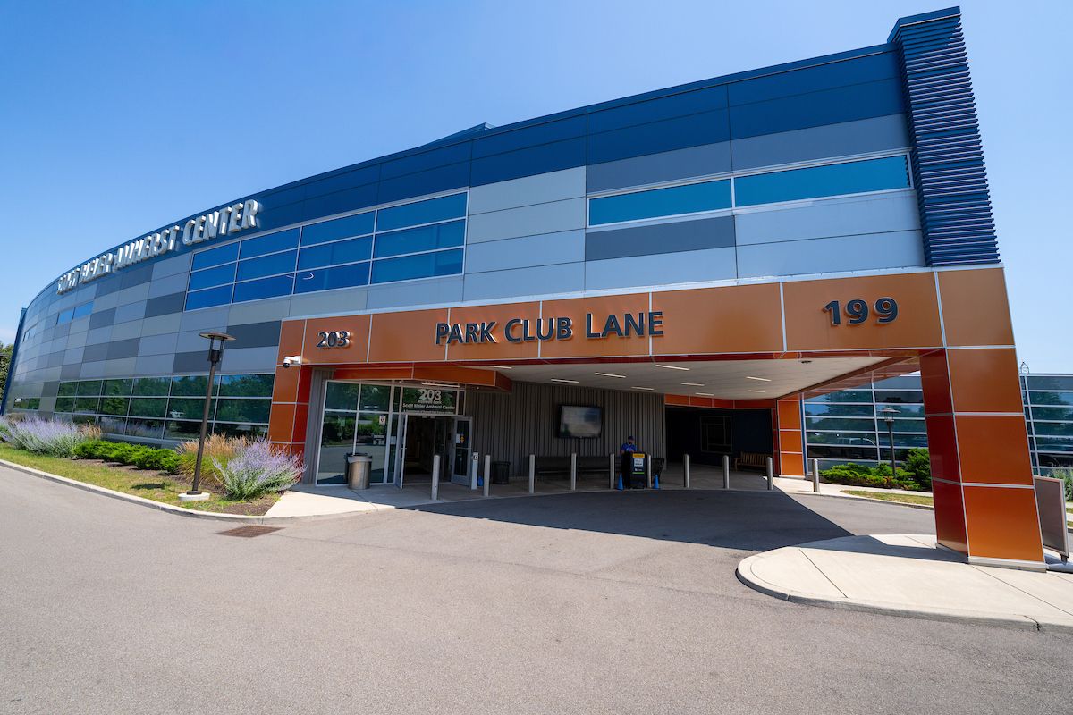 Exterior shot of the the Scott Bieler Amherst Center building