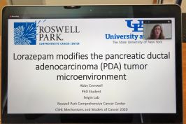 Abby presents at the virtual CSHL Models and Mechanisms of Cancer Meeting - The Lab, Buffalo, NY (August 12, 2020)