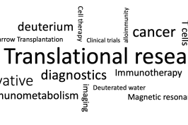 Word cloud related to cancer research topics