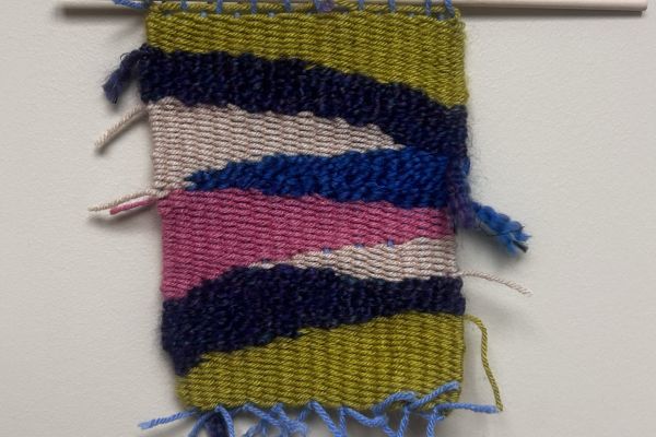 Fiber Arts example made in the Art Heals Gallery for support services by the Creative Arts Team