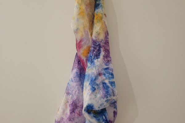 Silk scarf made in the Art Heals Gallery for patients and caregivers