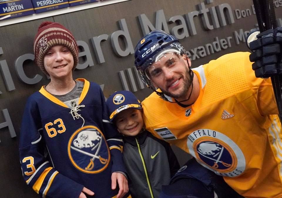 Pediatric patients Emmett and Andre with Marco Scandella