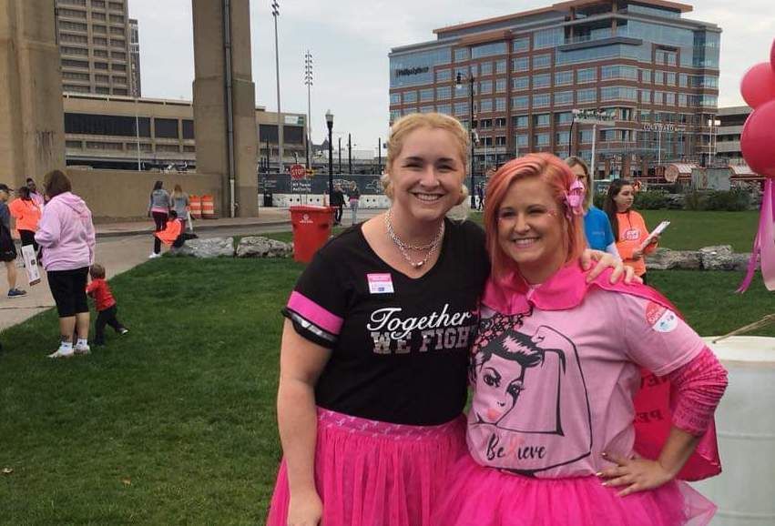 Stefanie Mueller & her cancer coach Ashley Johnston