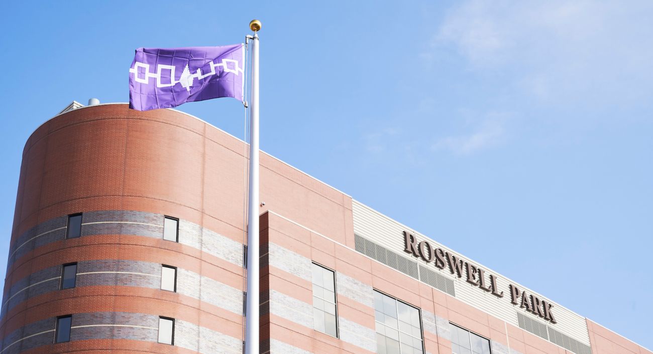 Flag Raising at Roswell Park; November 2020