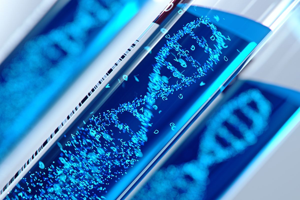 DNA inside test tubes