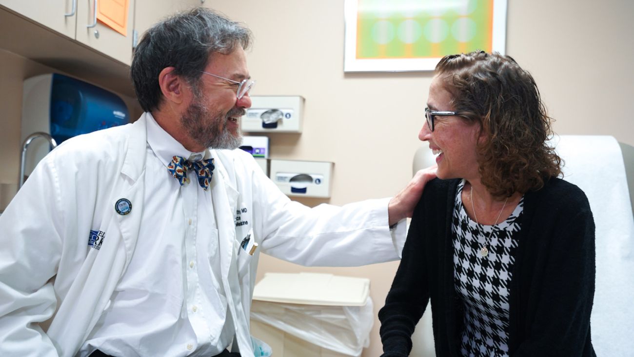 Dr. Philip McCarthy with patient Rachel - 2019