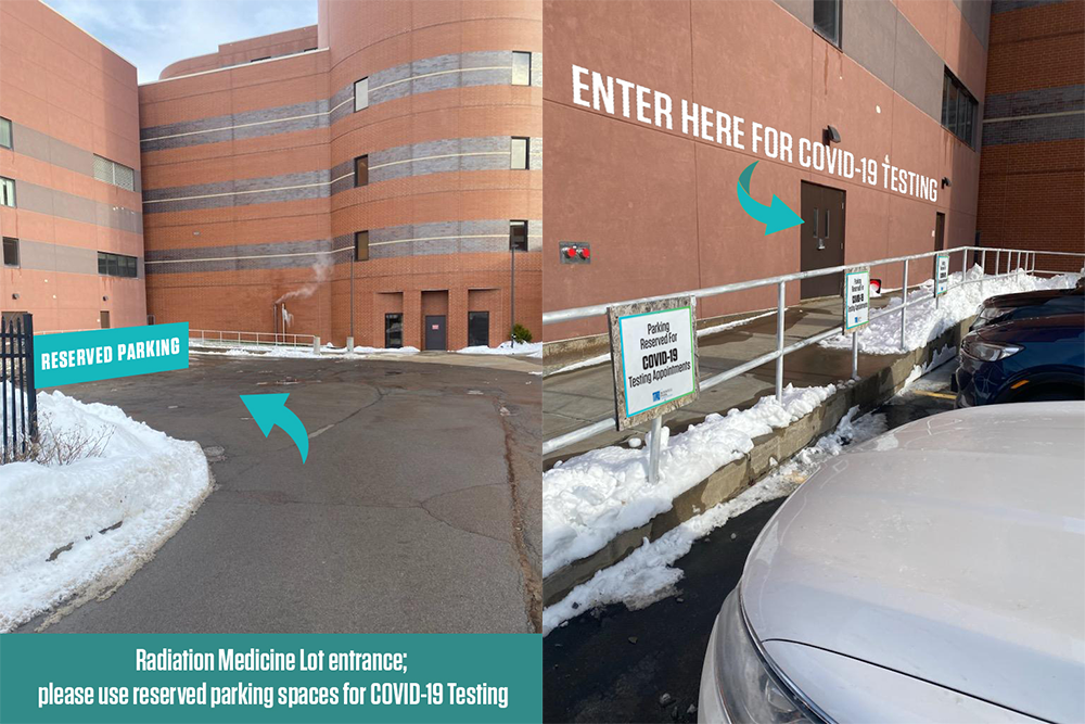 Red Med parking lot COVID testing 2023 - newsletter