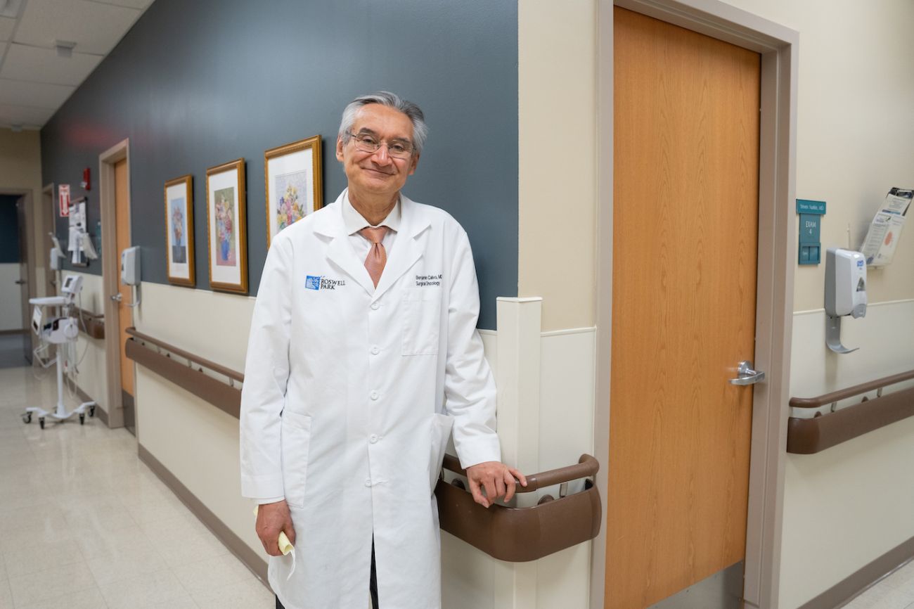 Dr. Benjamin Calvo poses for a photo in clinic