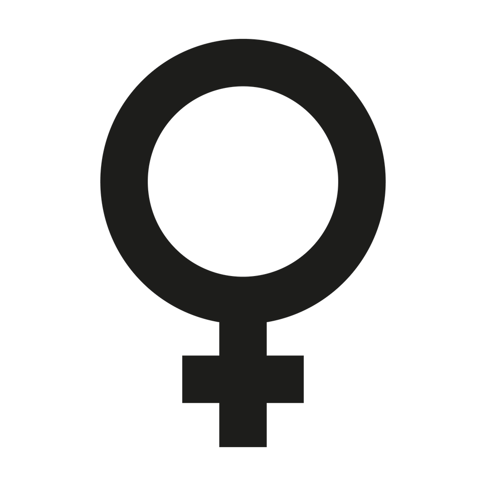 Symbol used for female identifying people