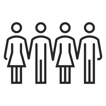 People holding hands icon