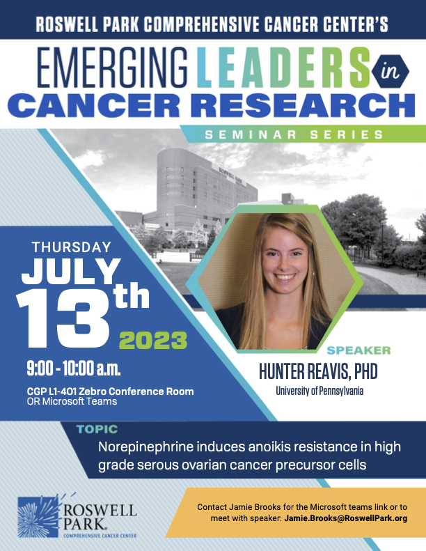 Emerging Leaders Speaker Series 2023 - Hunter Reavis, PhD