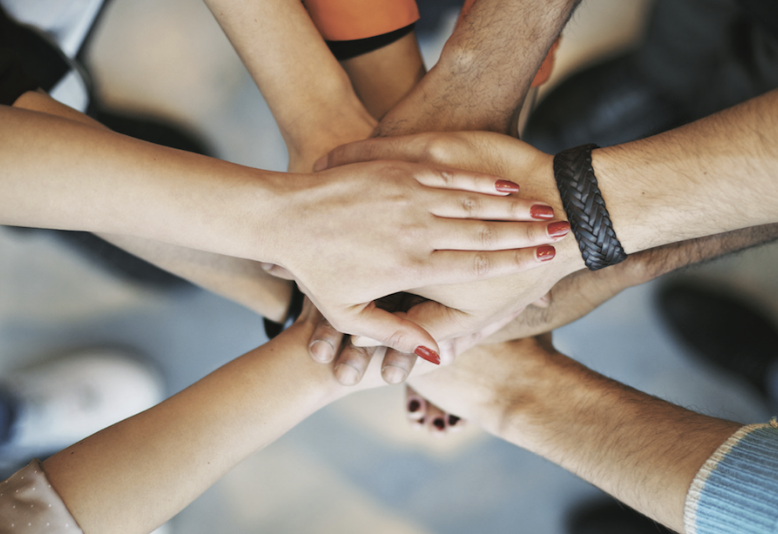 Hands meeting in the middle - Caregiver Support Group 