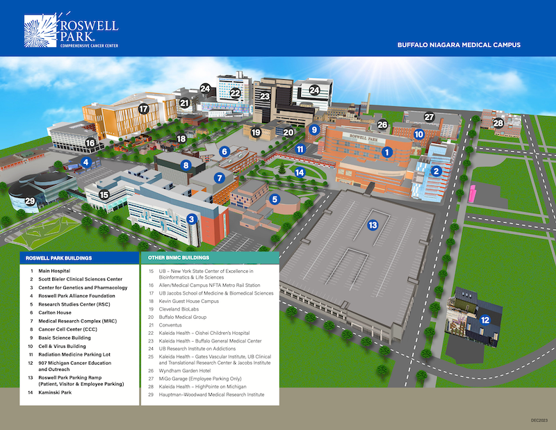 BNMC & Roswell park Campus Map