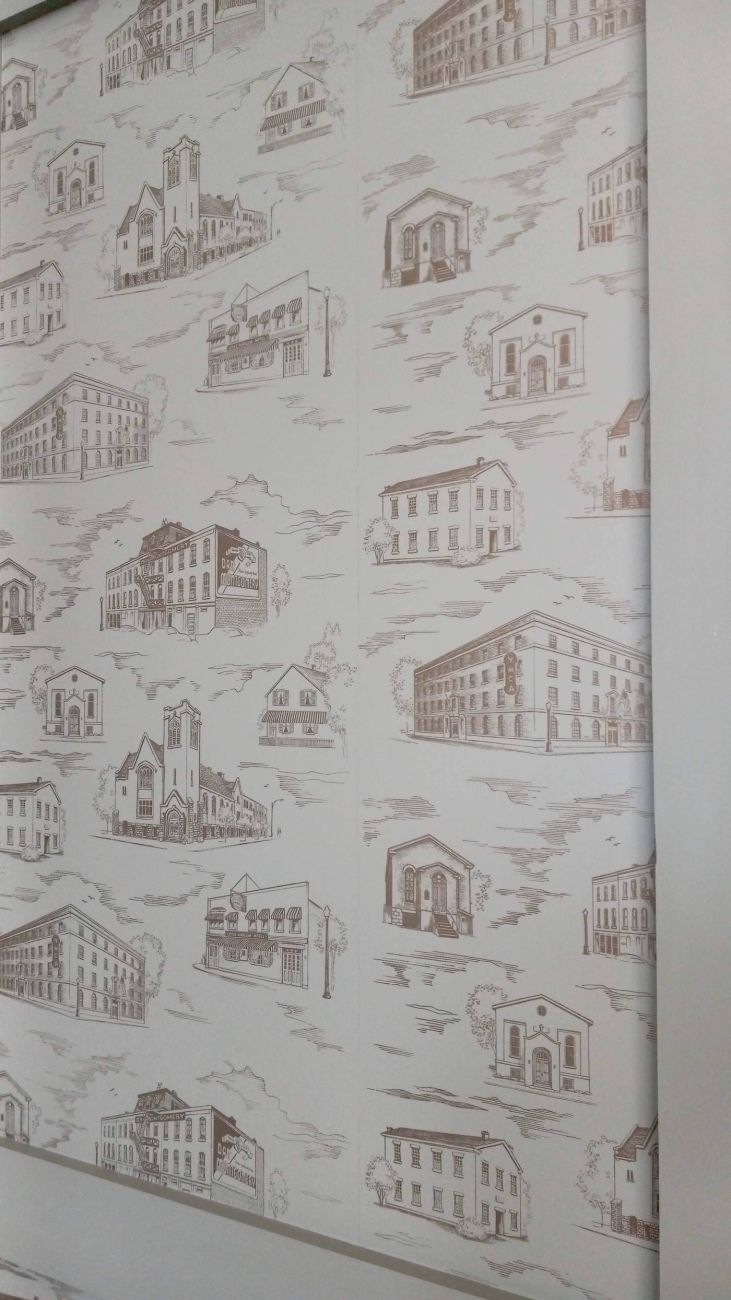 Close up shot of the Community Outreach and Engagement Building wallpaper showcasing Buffalo black history