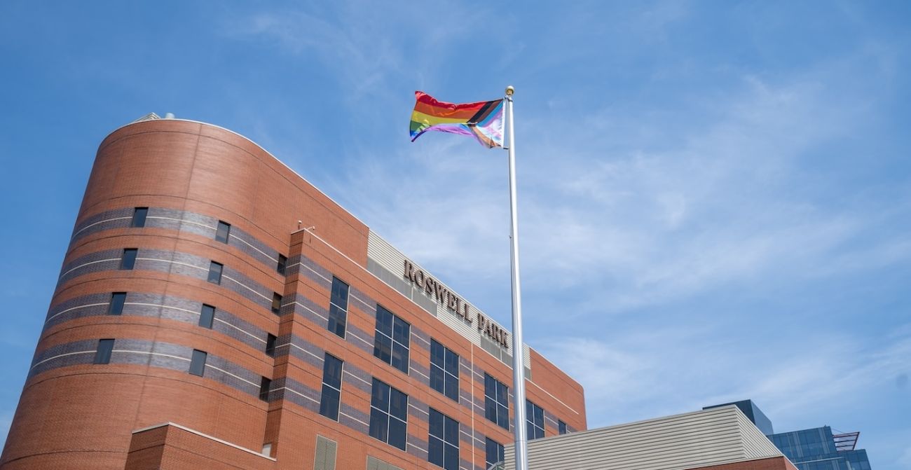 Pride Flag raising in Kaminski Park