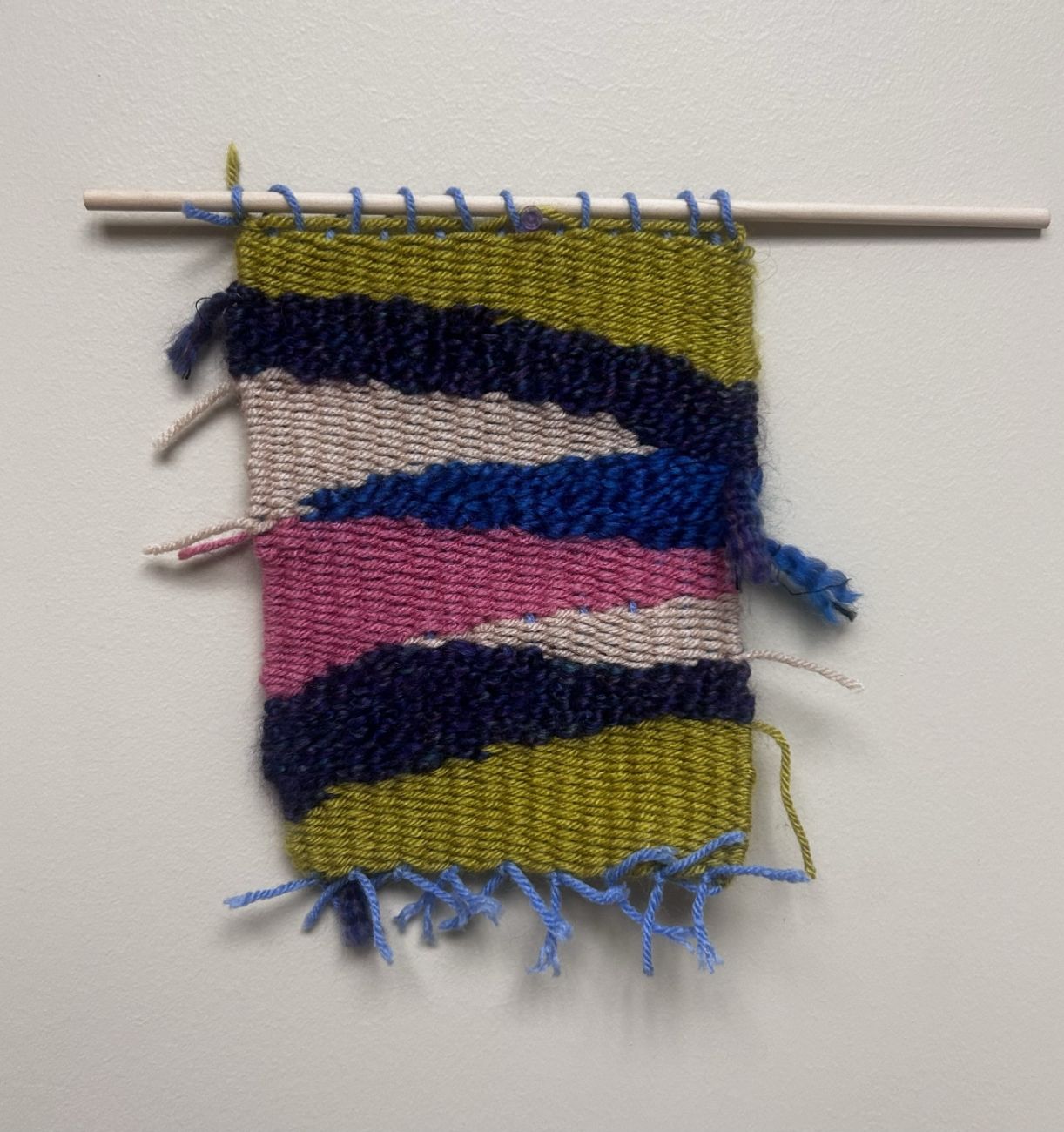 Fiber Arts example made in the Art Heals Gallery for support services by the Creative Arts Team