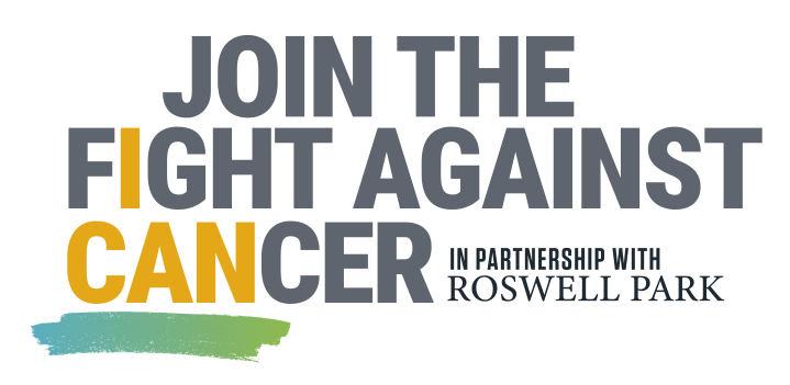 Logo for the I CAN Program in full, stating "Join the fight against cancer in partnership with Roswell Park"