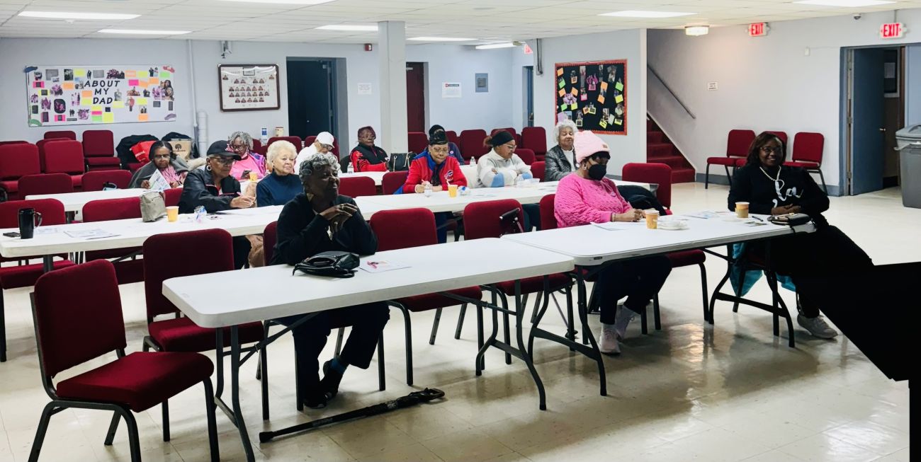 Women at the Friendship Baptist Church in Buffalo participate in an I CAN Program workshop - 2024