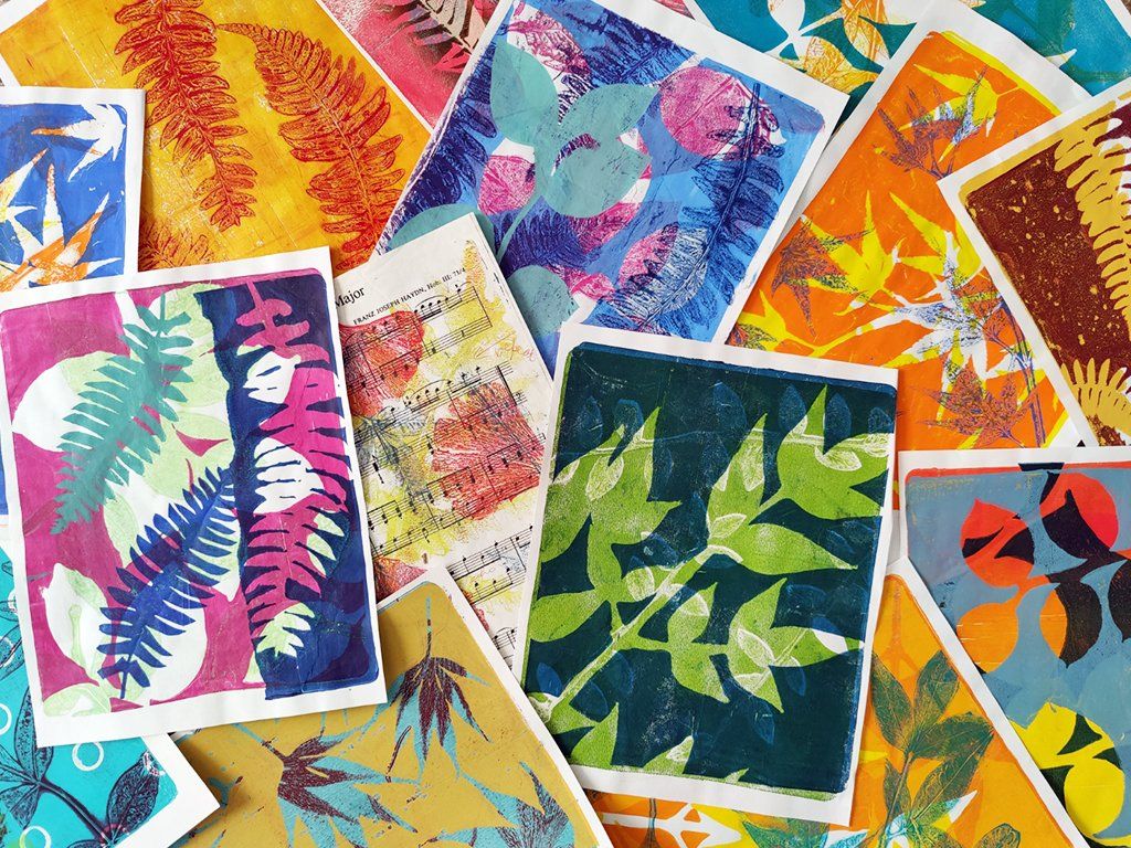 Creative Art team printmaking class 