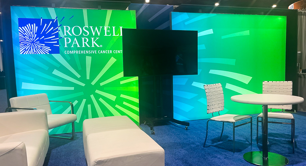 Roswell Park booth at Society of Surgical Oncology 2025 - banner for ASCO