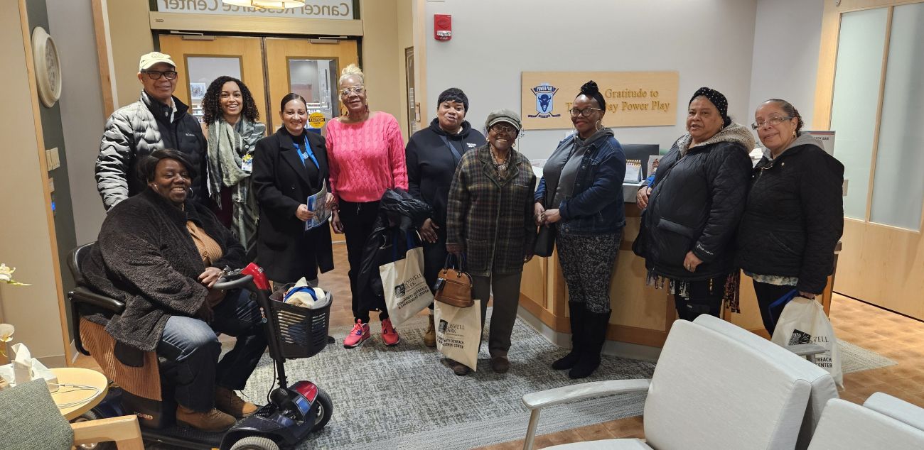 Members of the community took a tour of Roswell Park. 