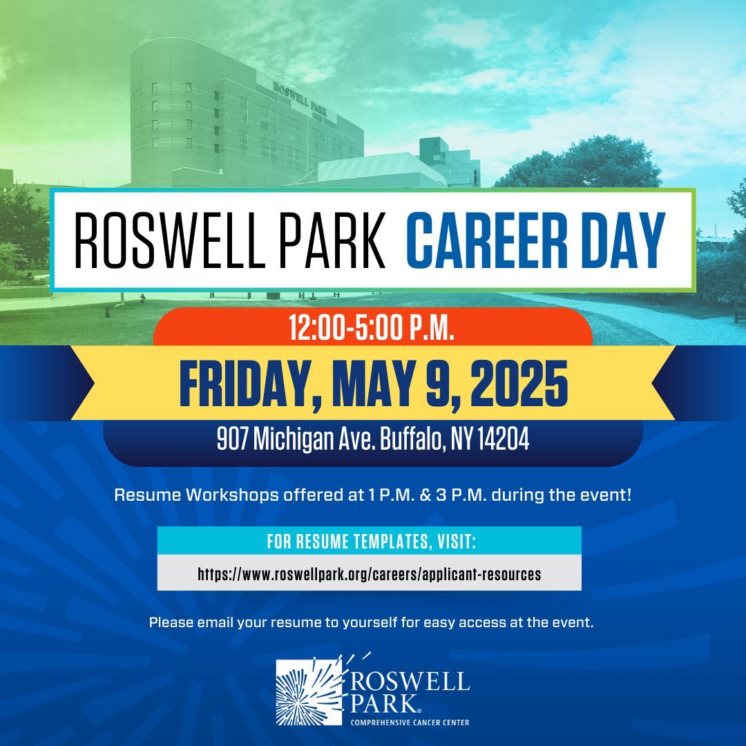 Roswell Park job fair May 9