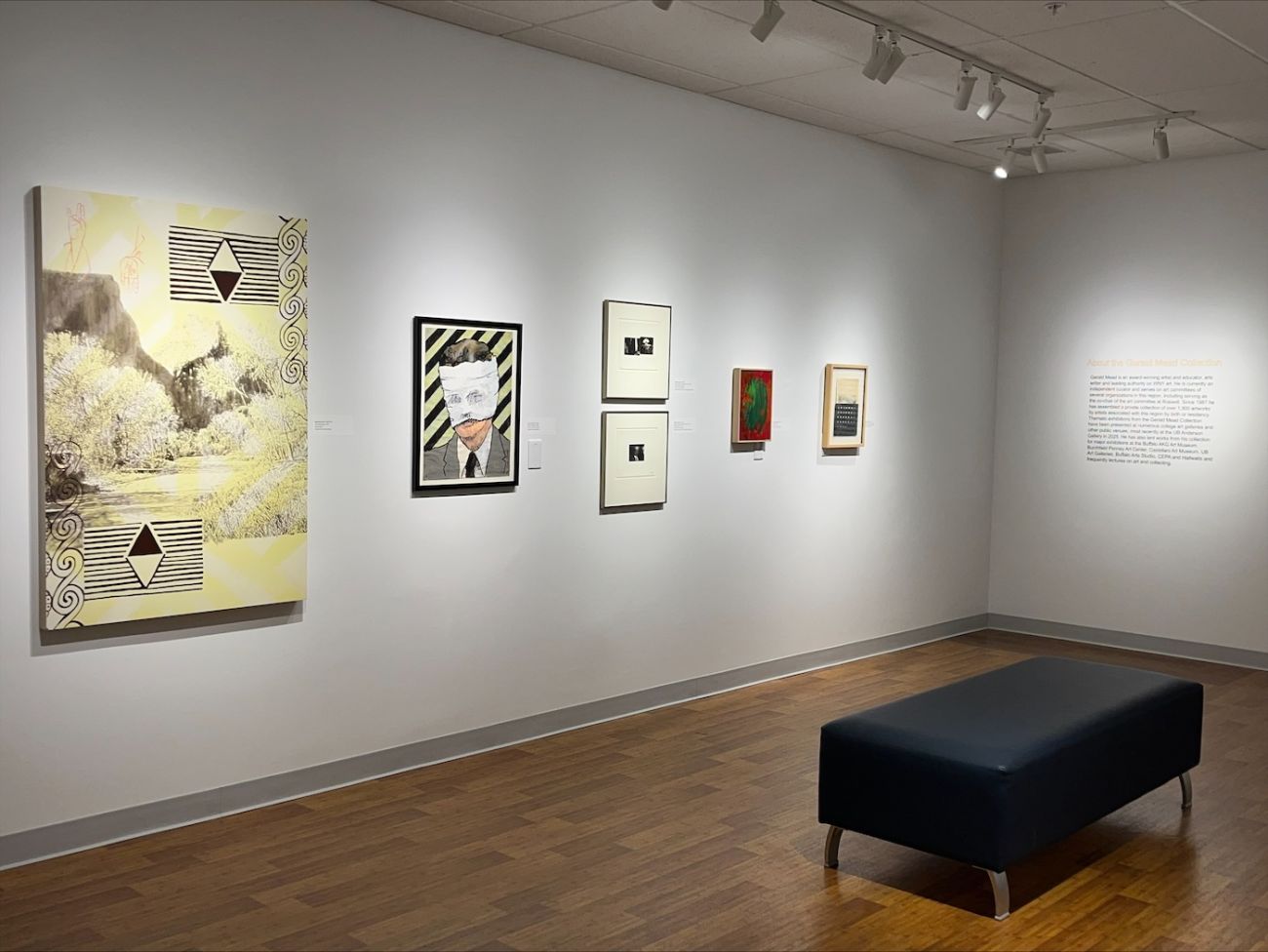Art displayed on the walls of the Art Heals Gallery 