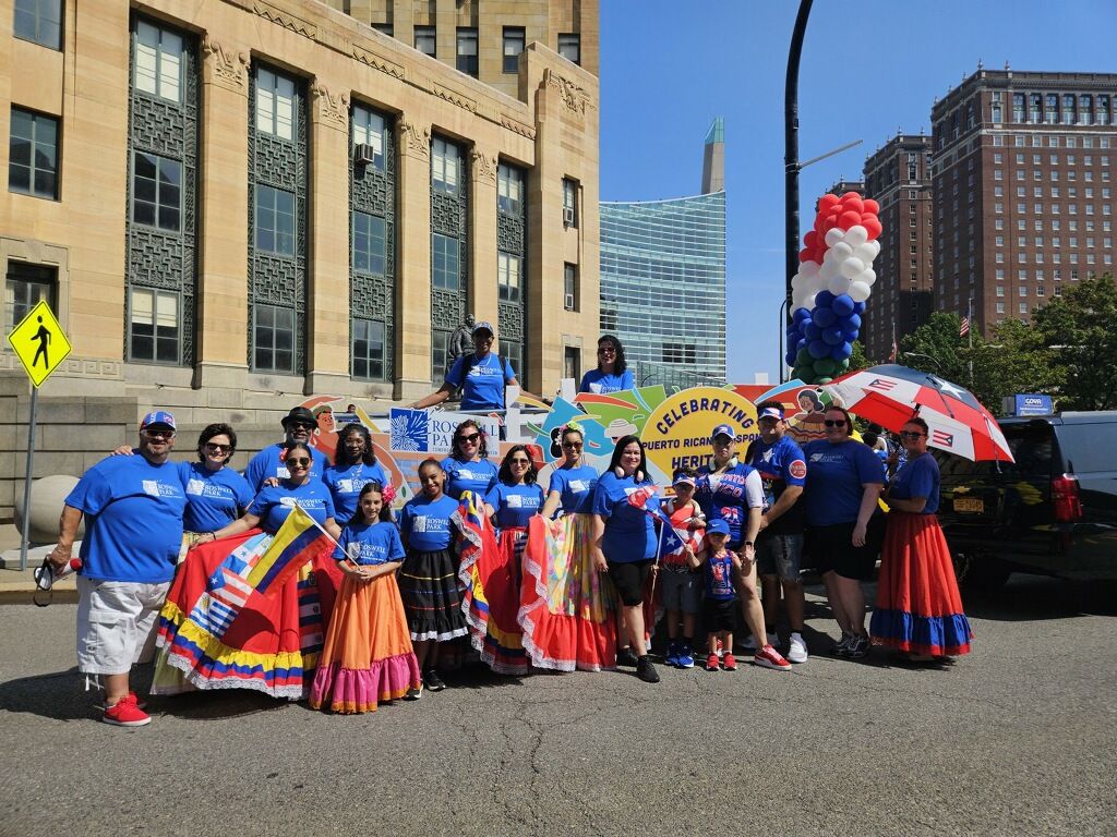 Roswell Park employees participated in this year's Puerto Rican and Hispanic Day parade. 