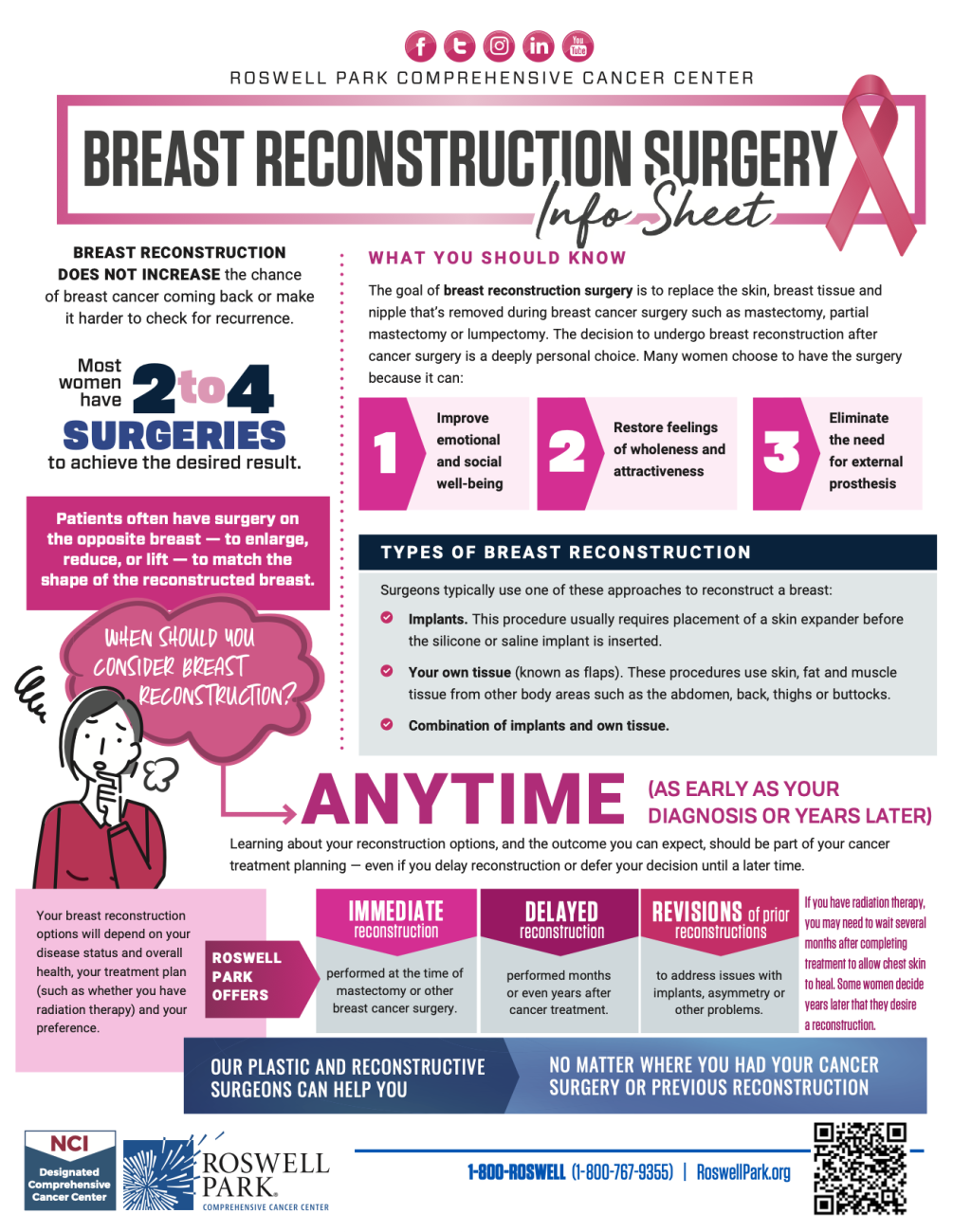 Thumbnail for breast reconstruction surgery info sheet - Sept 2025