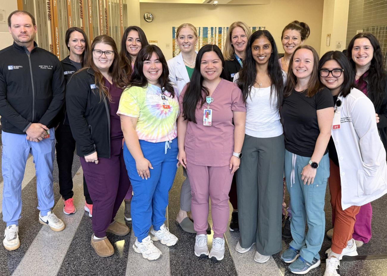 Roswell Park's physical therapy team at the downtown hospital 