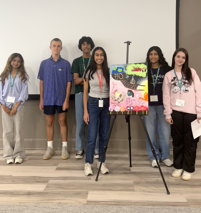 Buffalo Health Exploration Students 2025 group 6 pose around their Storyboard Project