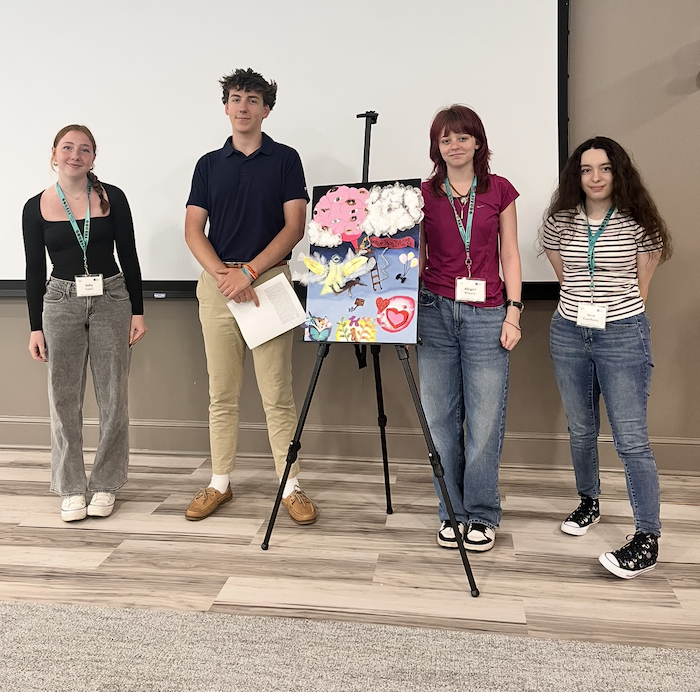 Buffalo Health Exploration Students 2025 group 7 pose around their Storyboard Project