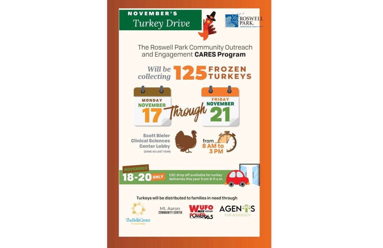 Turkey drive poster for November 2025