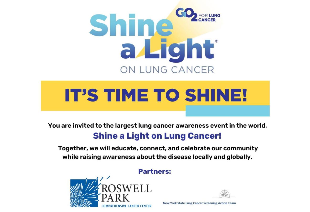 Poster for a lung cancer education event in November 2025.