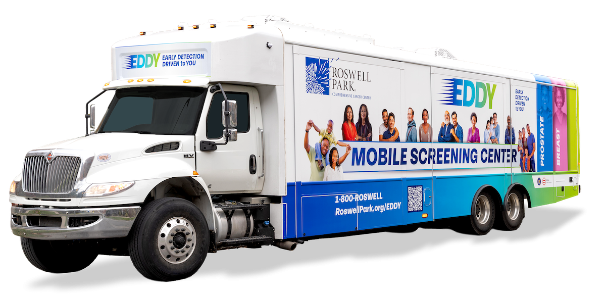 A mobile cancer screening vehicle