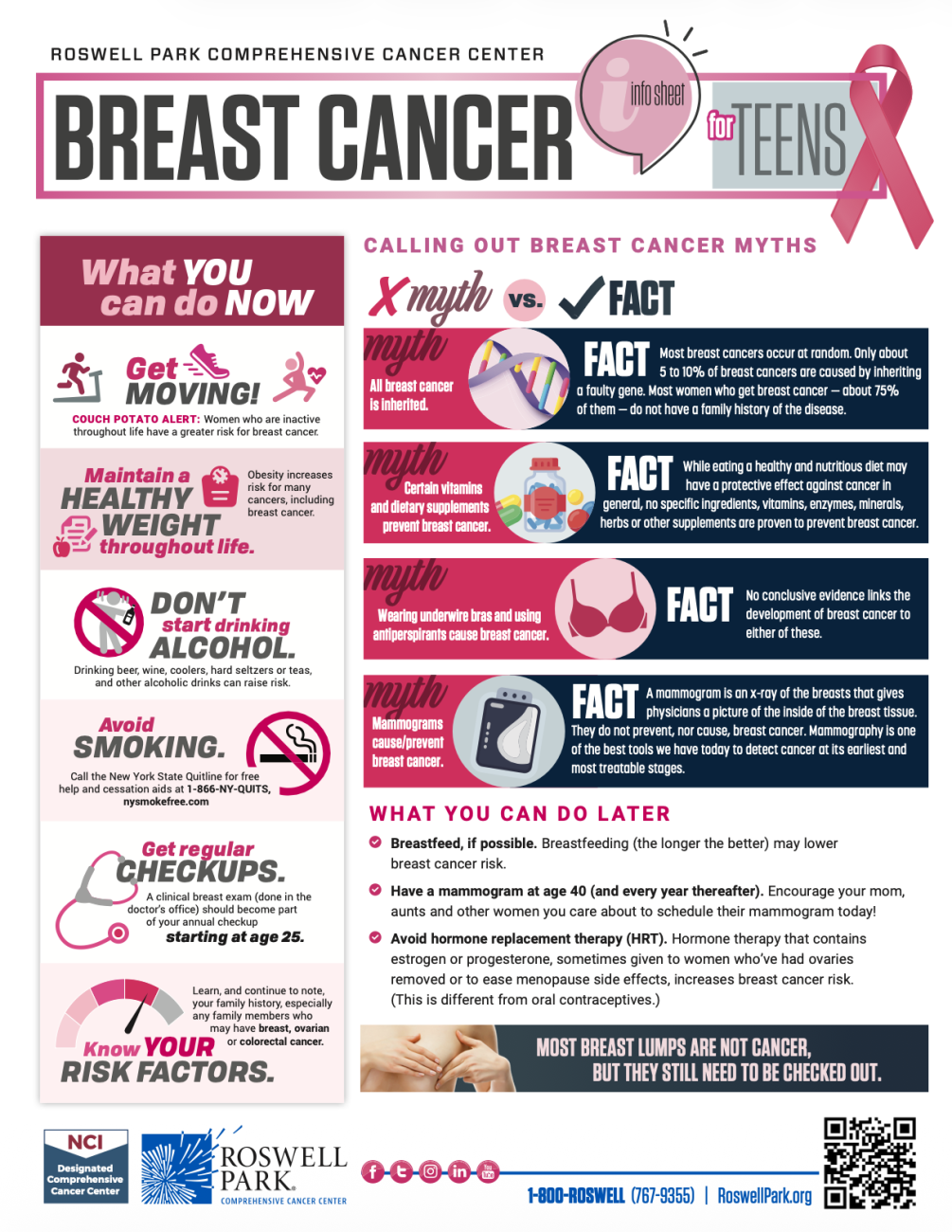 Breast Cancer Teen Info Sheet Thumbnail - 2025 update